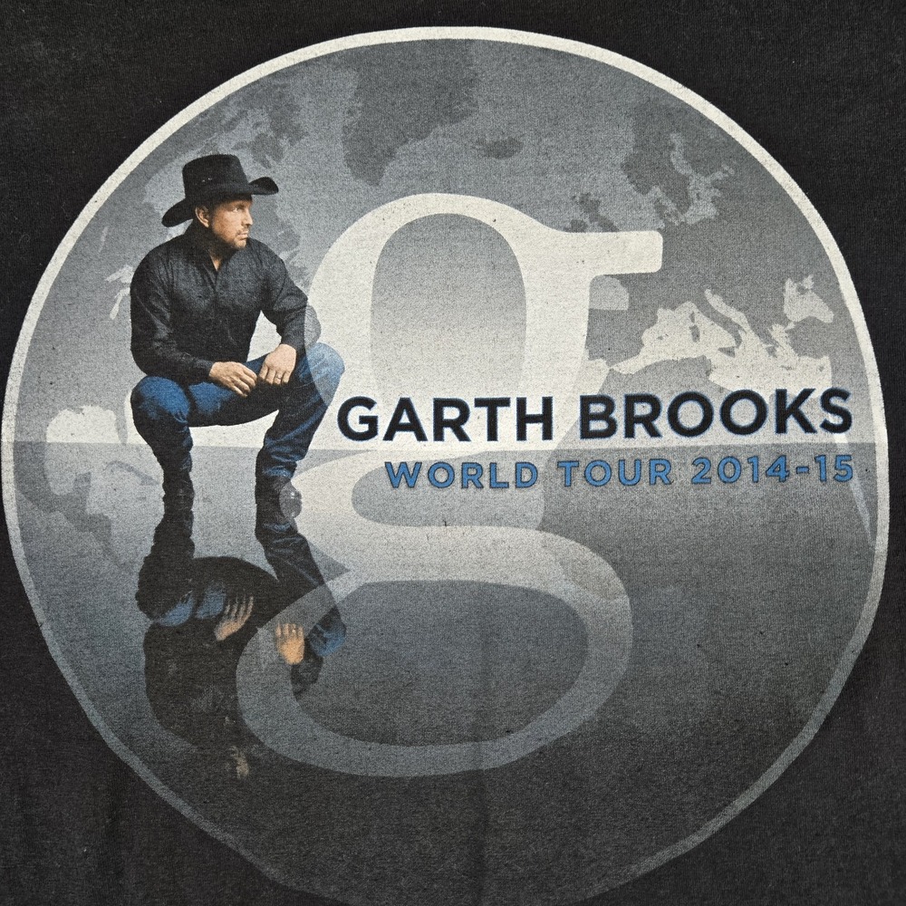 Garth Brooks Tour T-shirt Medium World Tour Concert 2014-2015 Country Music Tee - Picture 3 of 9